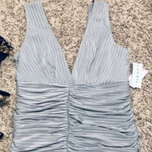Silver Bodycon RowA Dress Size XL